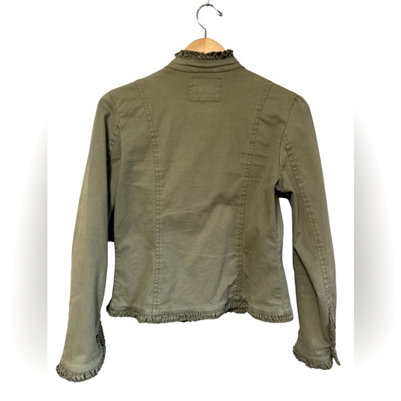 Studio West Jacket Olive Green Victorian Military Women’s Size Small Canvas - Picture 2 of 6